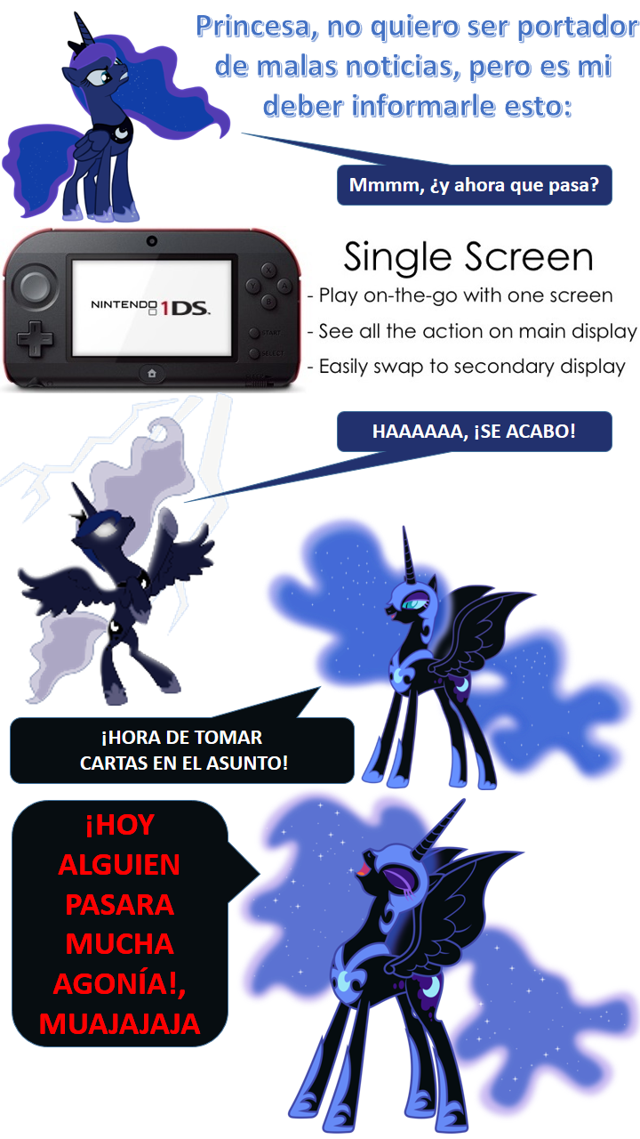 Luna y el Nintendo 1DS