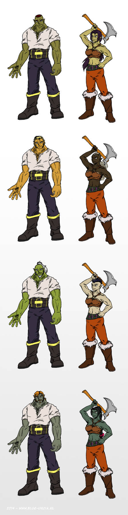 World of Warcraft sub-race suggestion: Half-orc by Blue-Uncia on DeviantArt