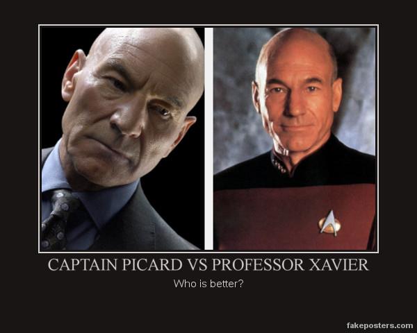 Picard vs Charles Xavier