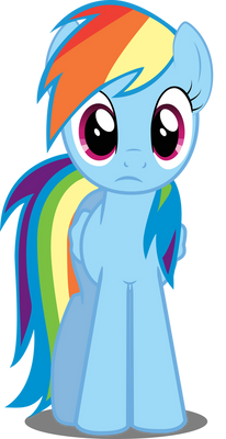 Rainbow Dash in perplexity