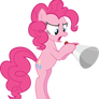 Pinkie speaking into a megaphone