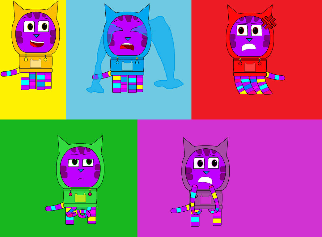 Inside Out X G'D DJ Catnip's emotions by Groovetasticgirl2022 on