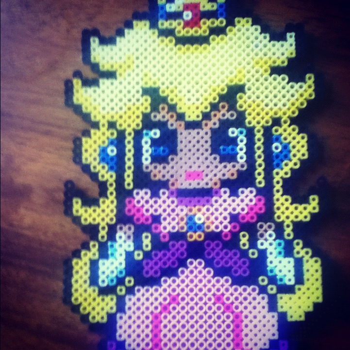 Princess Peach (Perler Beads)