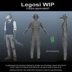 Legosi 3D model (Beastars) - WIP