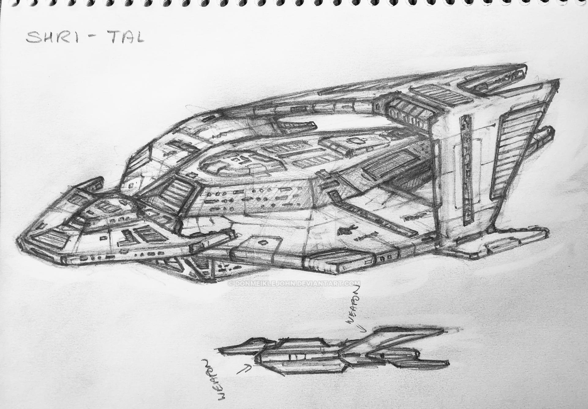 Cardassian Shuttle Cardassian Shri-Tal Cruiser by DonMeiklejohn on DeviantArt