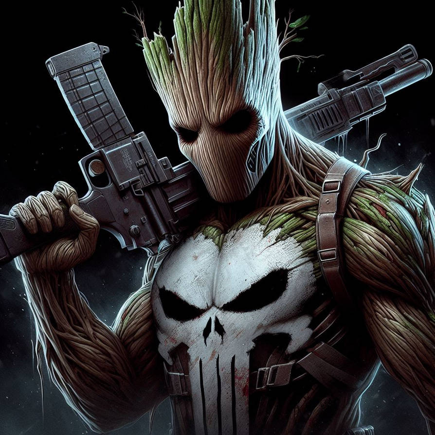 Punk Groot The Punisher: Groot #6 by karmichorror on DeviantArt