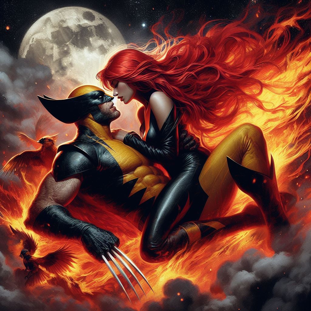 Wolverine and Jean Grey, Phoenix 7 by karmichorror on DeviantArt