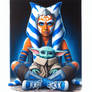 Ahsoka and Grogu (Baby Yoda)