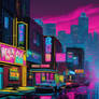 Cyberpunk City Street #5