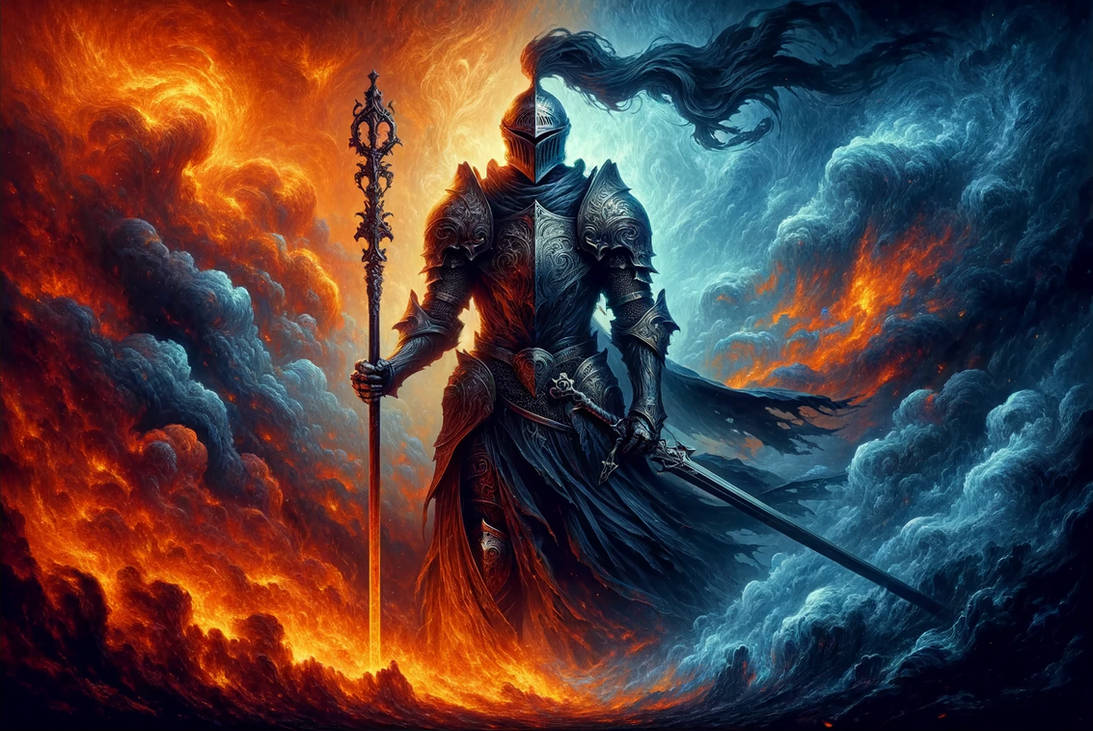 The Elemental Knight: Confluence of Fire and Smoke by karmichorror on ...