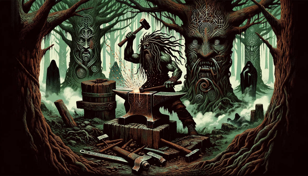 The Forging of the Accursed Blade by karmichorror on DeviantArt