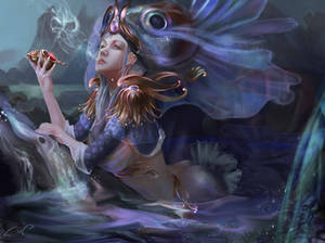 smoking mermaid