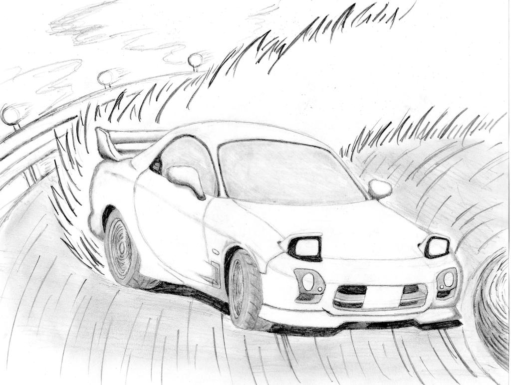 Drag Racing Rx7 Drawing RX-7 FD3S by Speed696 on DeviantArt