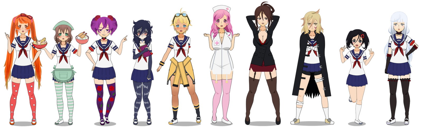 Yandere Simulator Rivals (update) by HairBlue on DeviantArt