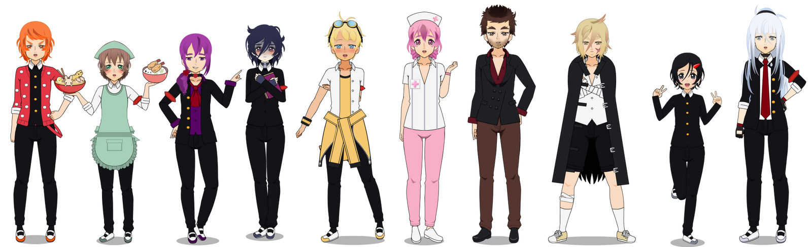 Yandere Simulator Male Rivals by HairBlue on DeviantArt