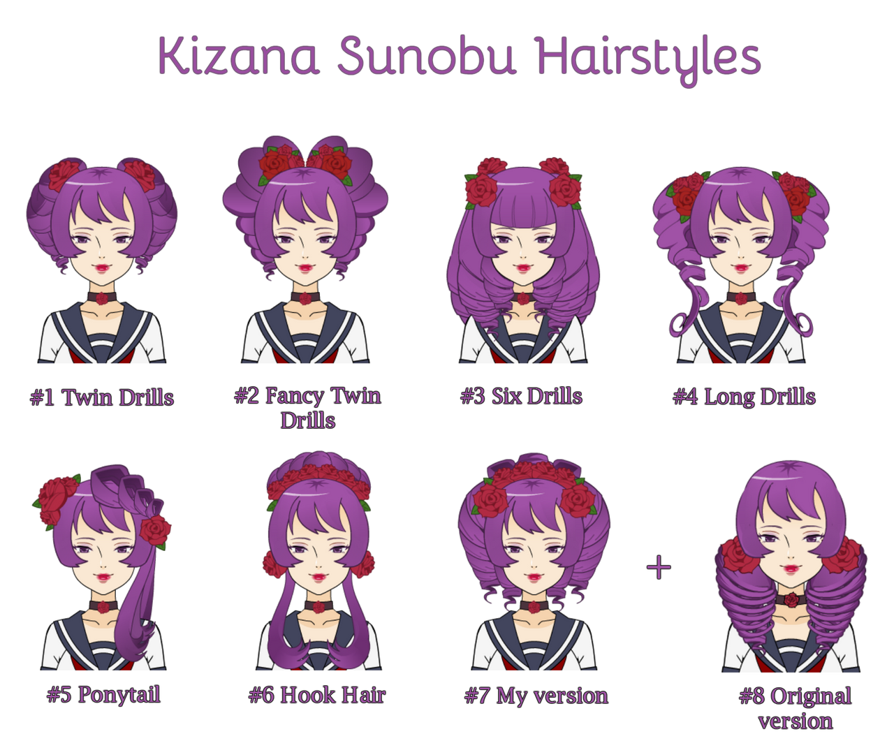 Kizana Kizana Sunobu Hairtyles Update+EXPORT by HairBlue on DeviantArt