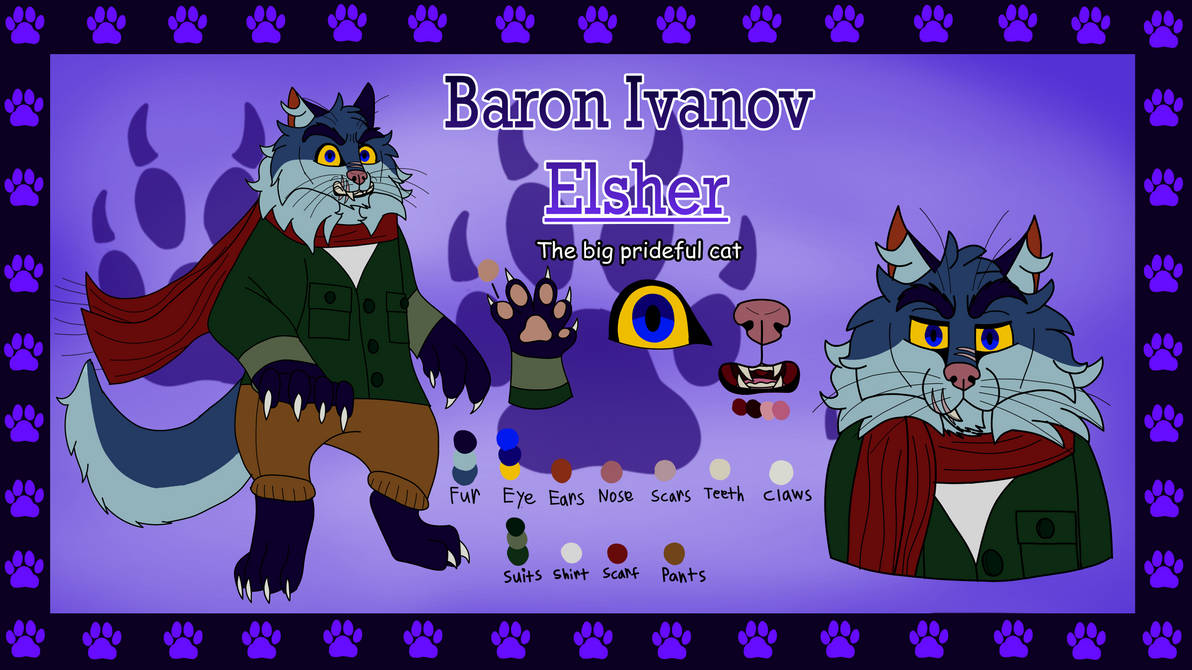 Baron Reference Baron Ivanov Elsher reference sheet by baxteranimations71 on DeviantArt
