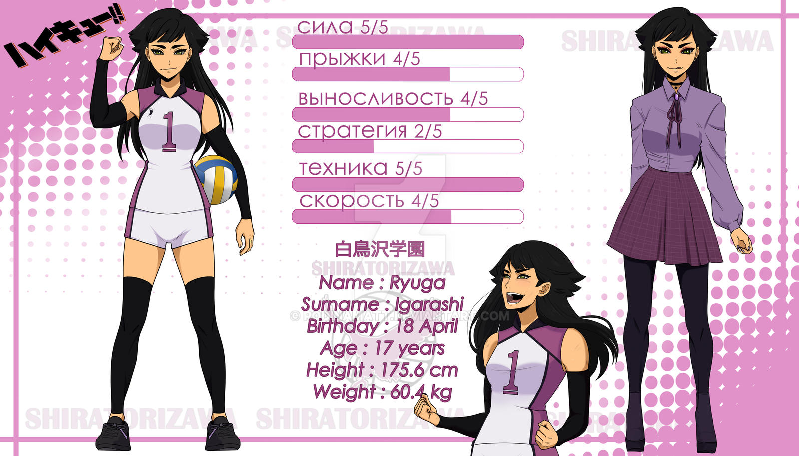 Haikyuu!! OC profile by RodinaMatt on DeviantArt