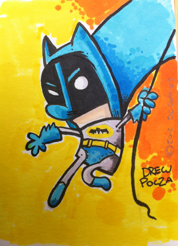 Bat Man sketch card