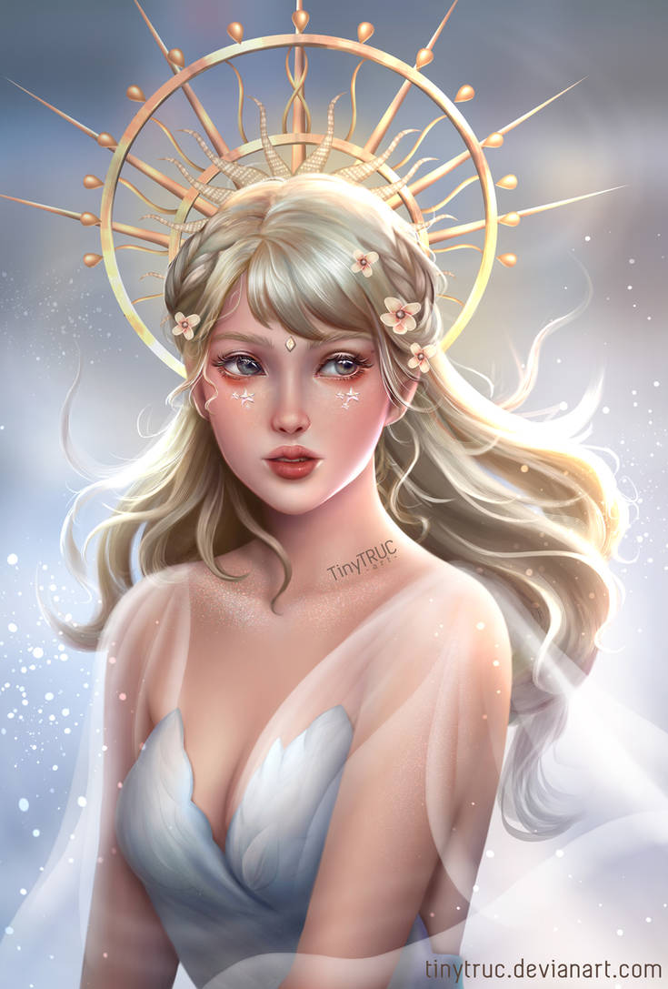 Princess Aphrodite - Greek Goddess Art by TinyTruc