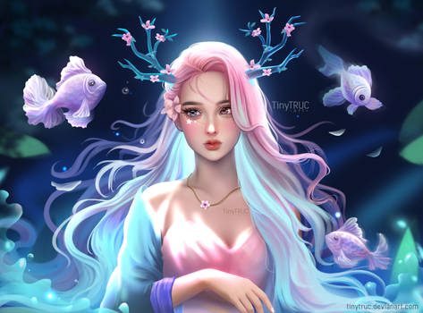 Fantasy Peach Blossom Girl