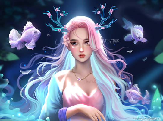 Fantasy Peach Blossom Girl