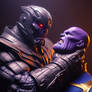 Crossover Marvel/DC Darkseid vs Thanos