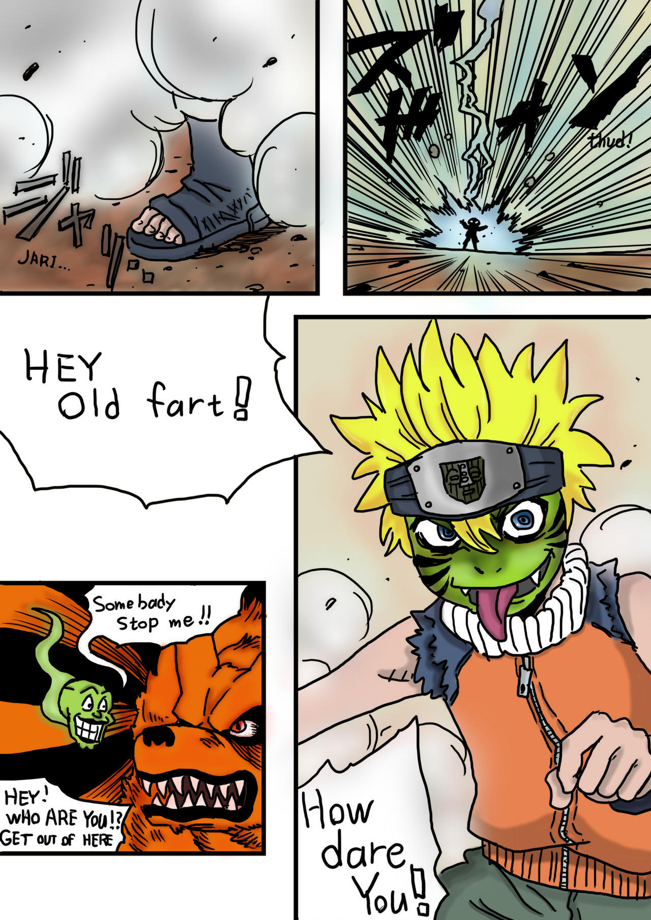 Naruto meets The Mask - coloured Part 3 by MaskedWander on DeviantArt