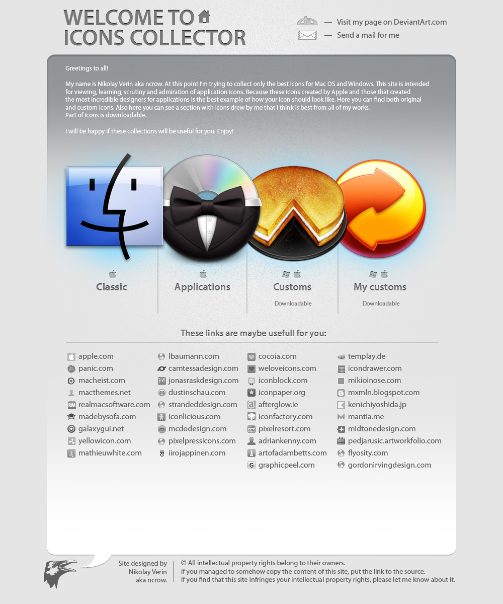 Icon Collector Web Site