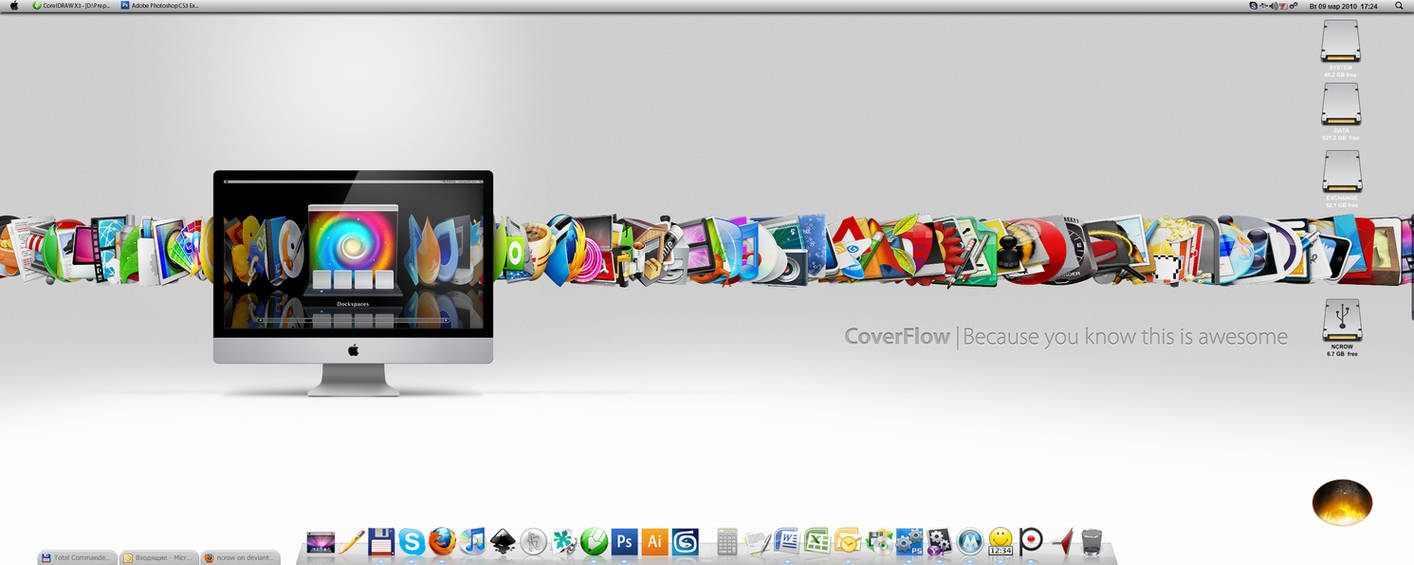 Win XP Looks Like a Mac by ncrow