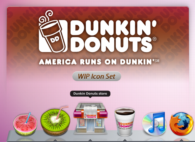 WIP Dunkin Donuts Icon Set by ncrow