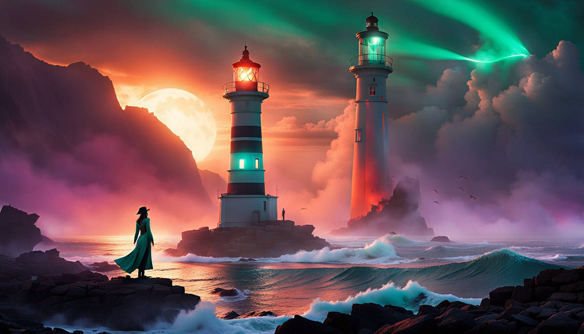 The Two Lighthouses by fleetofgypsies on DeviantArt