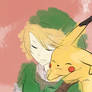Link and pikachu