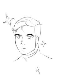 james t kirk sketch