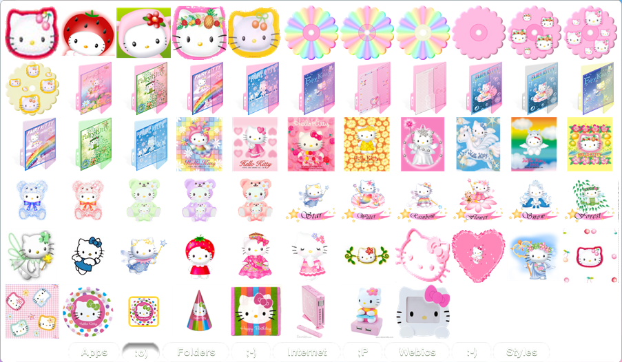 Hello Kitty Icons Preview 2