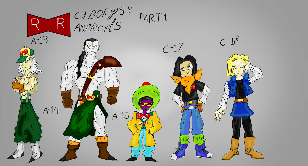 Red Ribbon Cyborgs and androids part 1 by davidshadow275 on DeviantArt