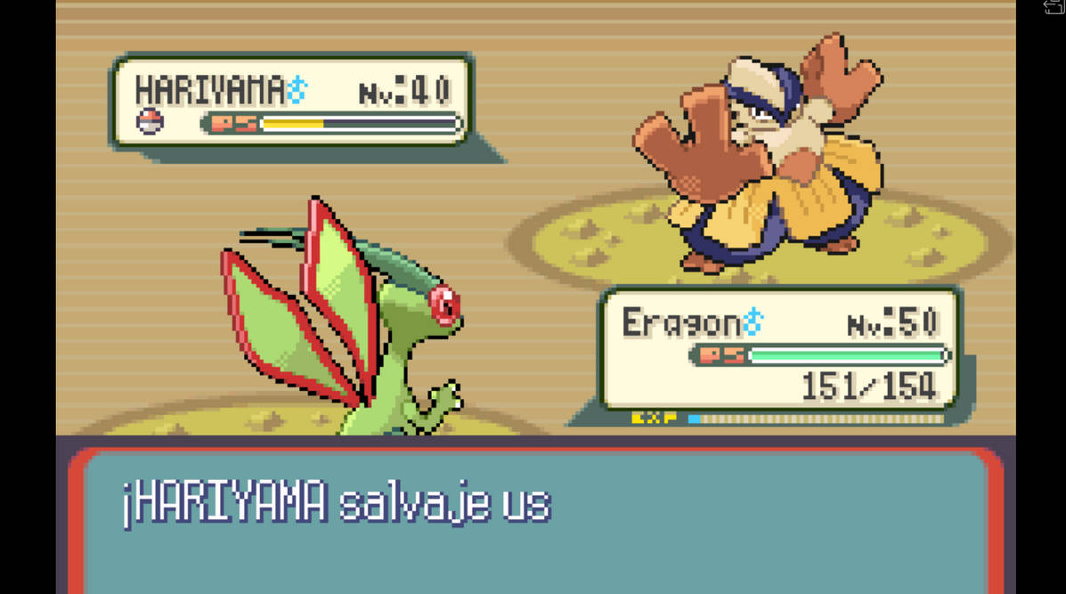 Pokemon Screenshot Rubi fight by davidshadow275 on DeviantArt