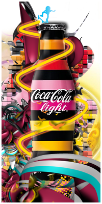 Coca cola in colors