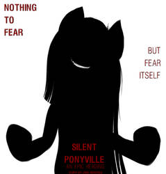 Silent Ponyville: An Epic Reading Ad Poster