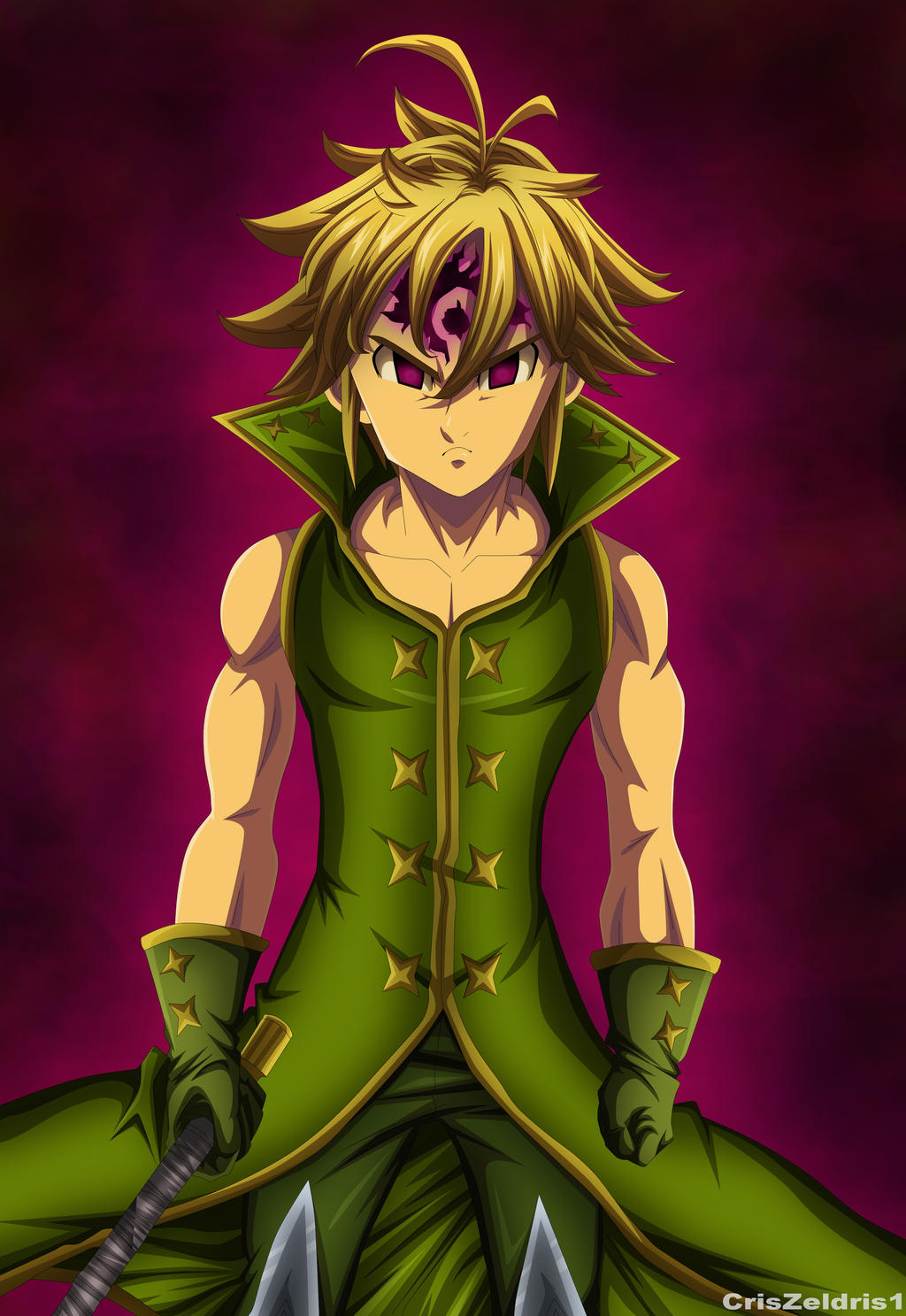 Meliodas Capitan De Los 10 Mandamientos By Criszeldris1 On Deviantart