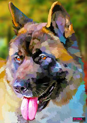 Winner of Free portrait - Dog Taiko