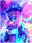 KDA AKALI // LEAGUE OF LEGENDS by BloomWaterfall