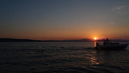 Sunset in Crikvenica, Croatia