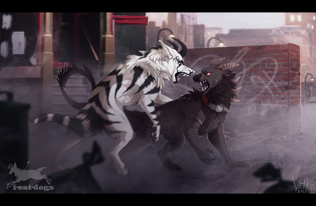 Streetfight [collab with I-eat-dogs] by Velkss