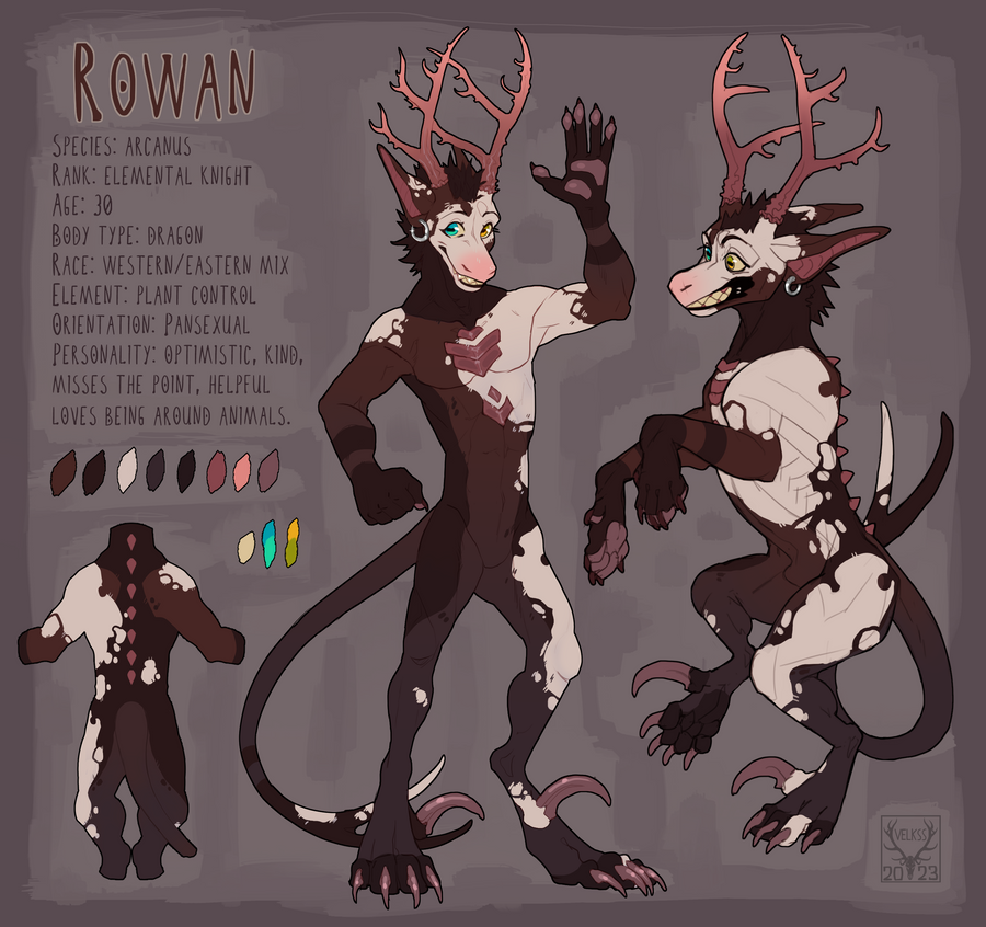 Rowan Hawk Form Rowan refsheet by Velkss on DeviantArt