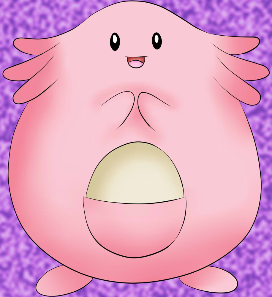 113 Chansey Lineart By Lilly Gerbil