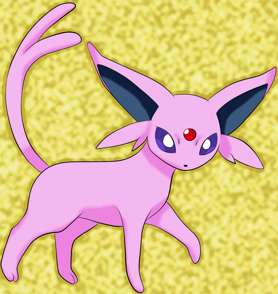 196 Espeon Lineart By Lilly Gerbil