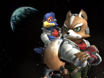 SSBB - Fox and Falco