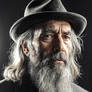 Old Man with Hat 007