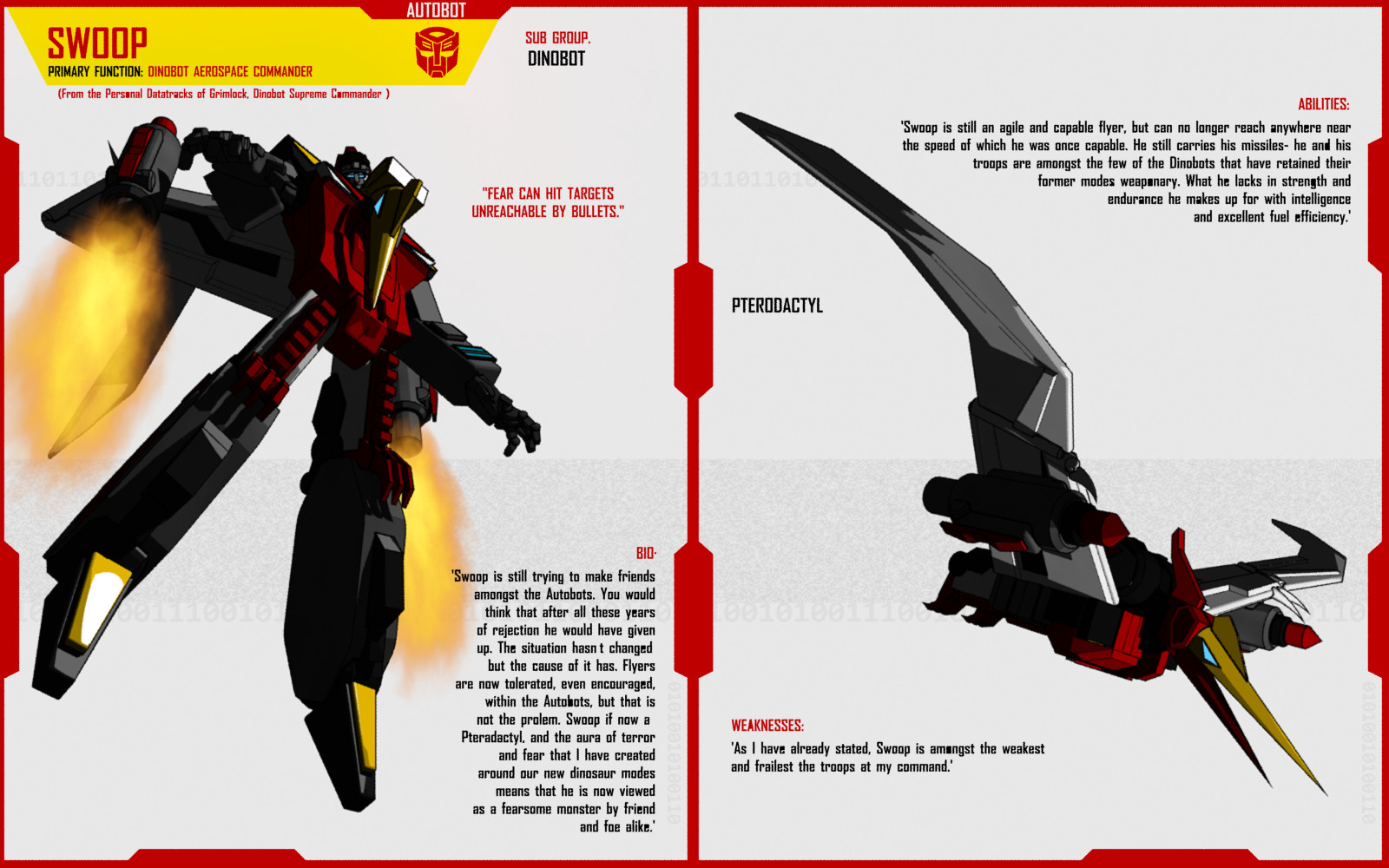 DINOBOT SWOOP by F-for-feasant-design on DeviantArt